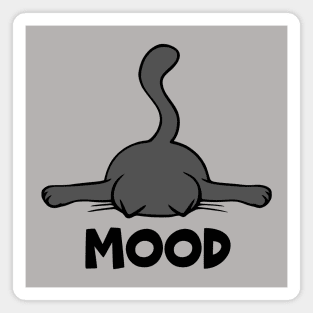 Exhausted Cat Mood Magnet